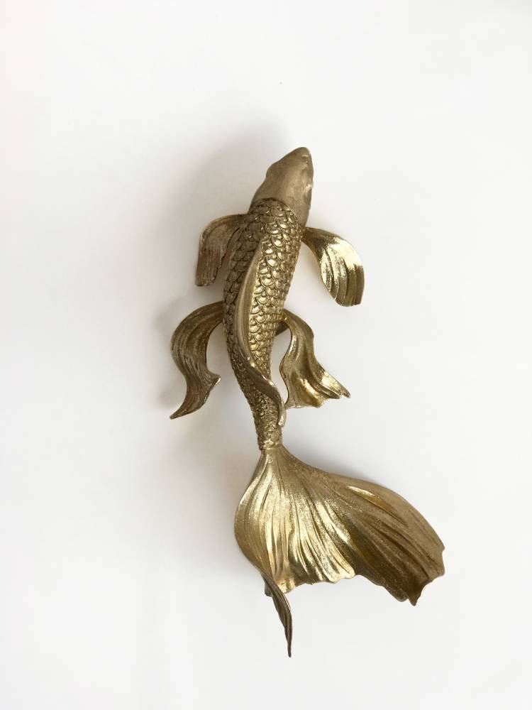 Статуетка настінна Золота рибка, 28 см