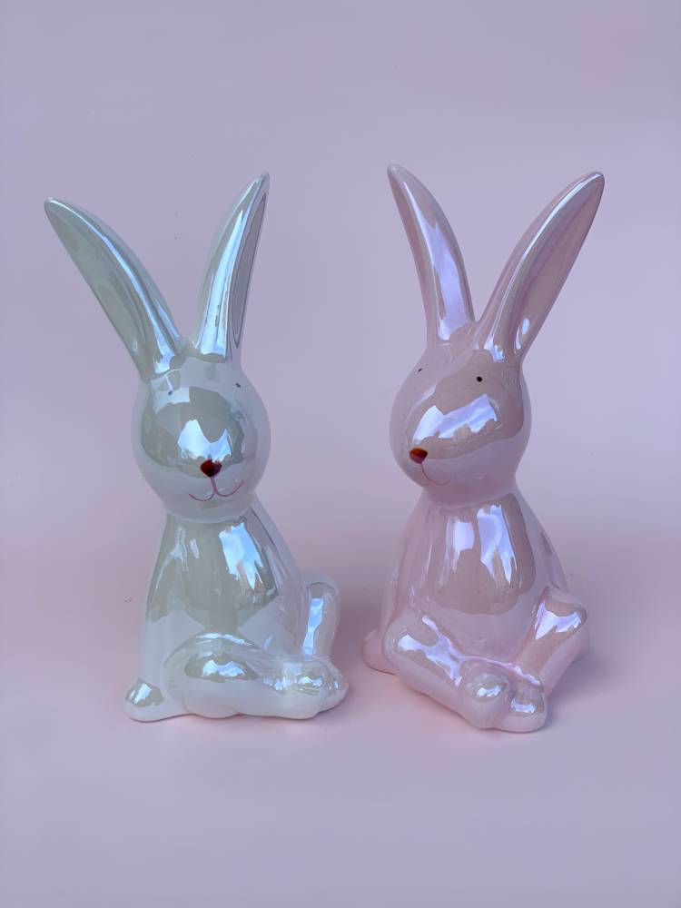 Кролик перламутровий кераміка 7*16*7 см