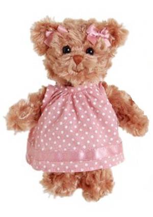 Іграшка ведмедик Хедвіг в рожевій сукні 15 см - заказ и доставка цветов Киев