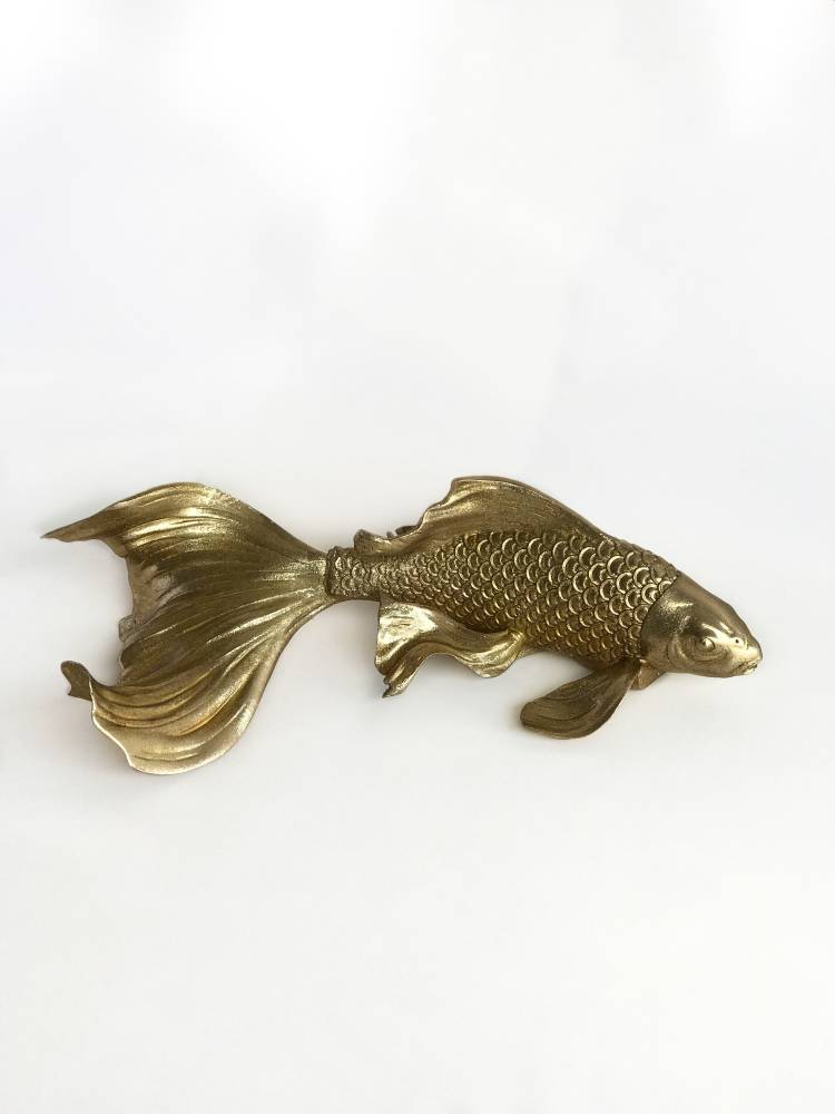 Статуэтка настенная Золотая рыбка, 28 см