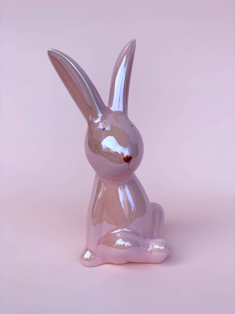 Кролик перламутровий кераміка 7*16*7 см