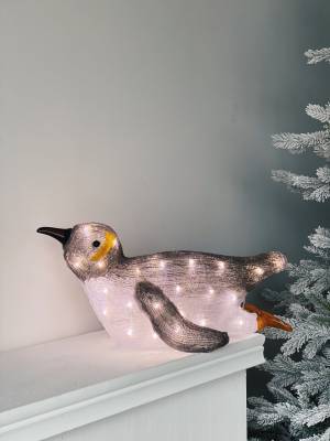 Новорічний декор Пінгвін лежить теплий / холодн... - заказ и доставка цветов Киев