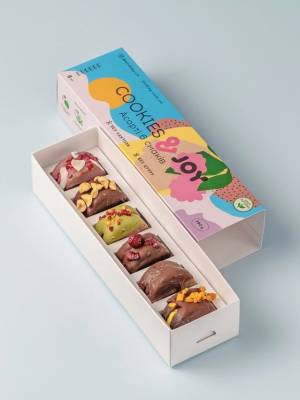 Печиво &JOY Асорті 6 смаків 6 штук - заказ и доставка цветов Киев