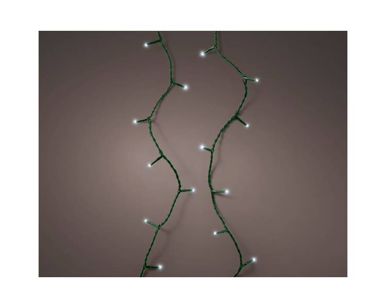 Набір Кластерний LED гірлянд зелений кабель білий теплий 4*1870 см