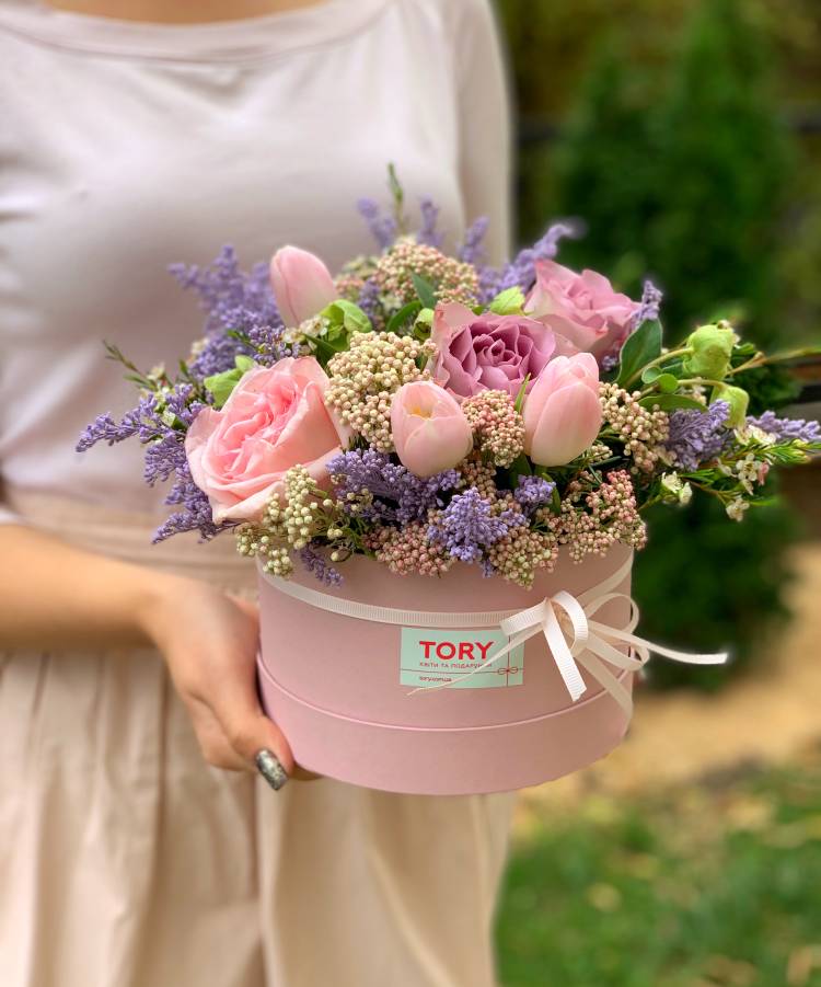 Flowers in a Hat Box 
