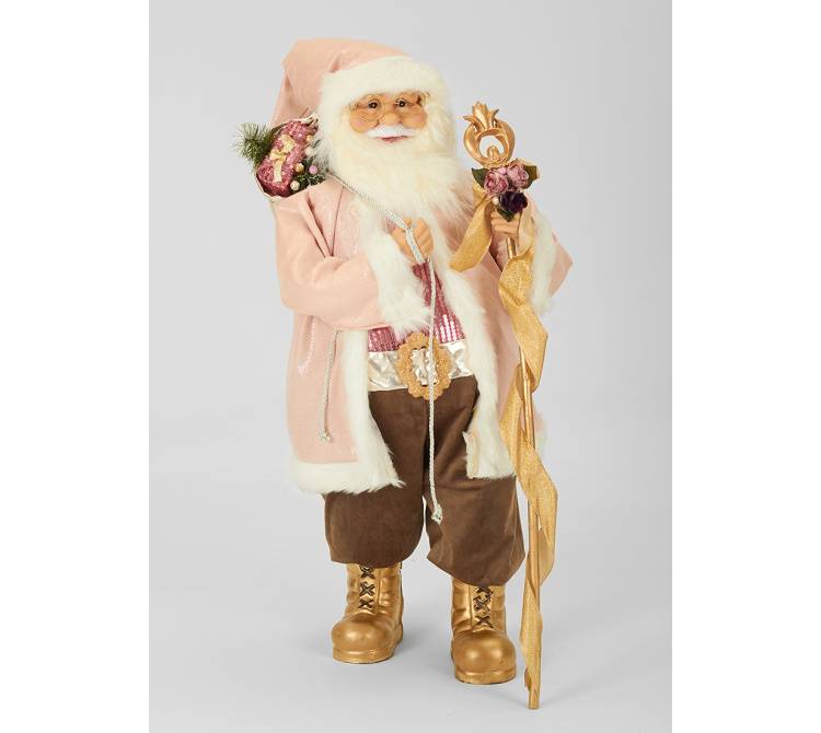 Санта  в рожевій шубі -81,5x36,5x28,5cm