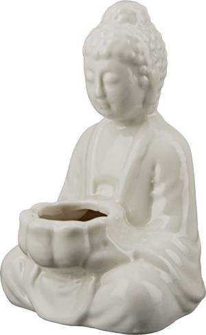 Cachepot, Buddha, Porcelain, cream - заказ и доставка цветов Киев