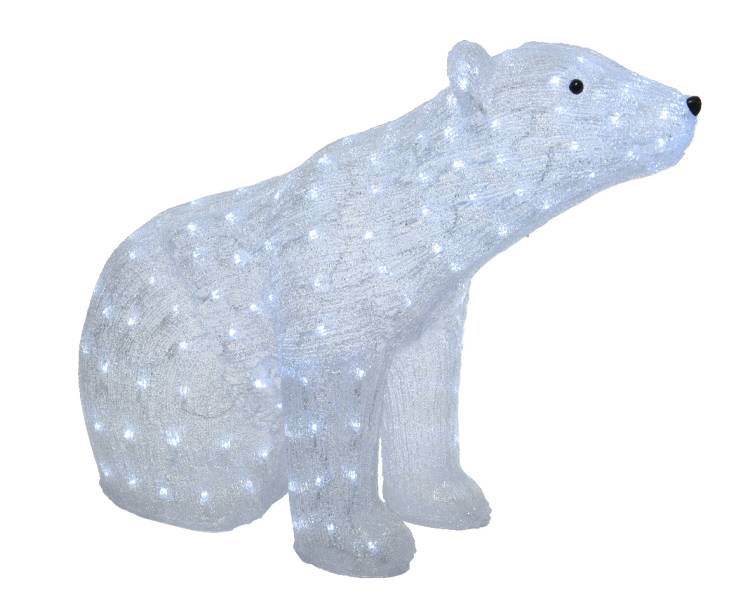 Світлодіодний Ведмідь холодний білий 83 * 35 * 61 см