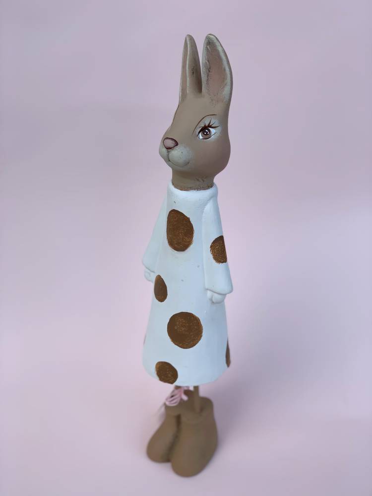 Мр.Кролик біля сукні, 37см-беж