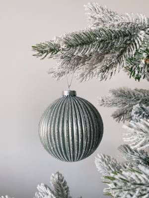 Різдвяна куля, срібло, 10 см - заказ и доставка цветов Киев