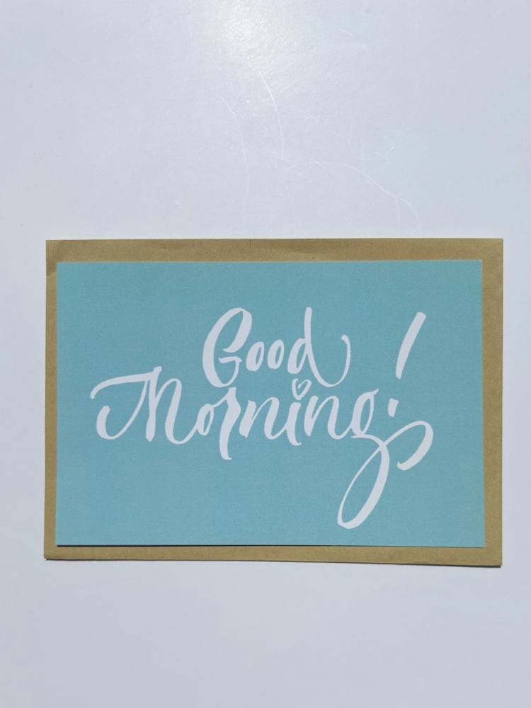 Листівка дизайнерська "Good Morning"