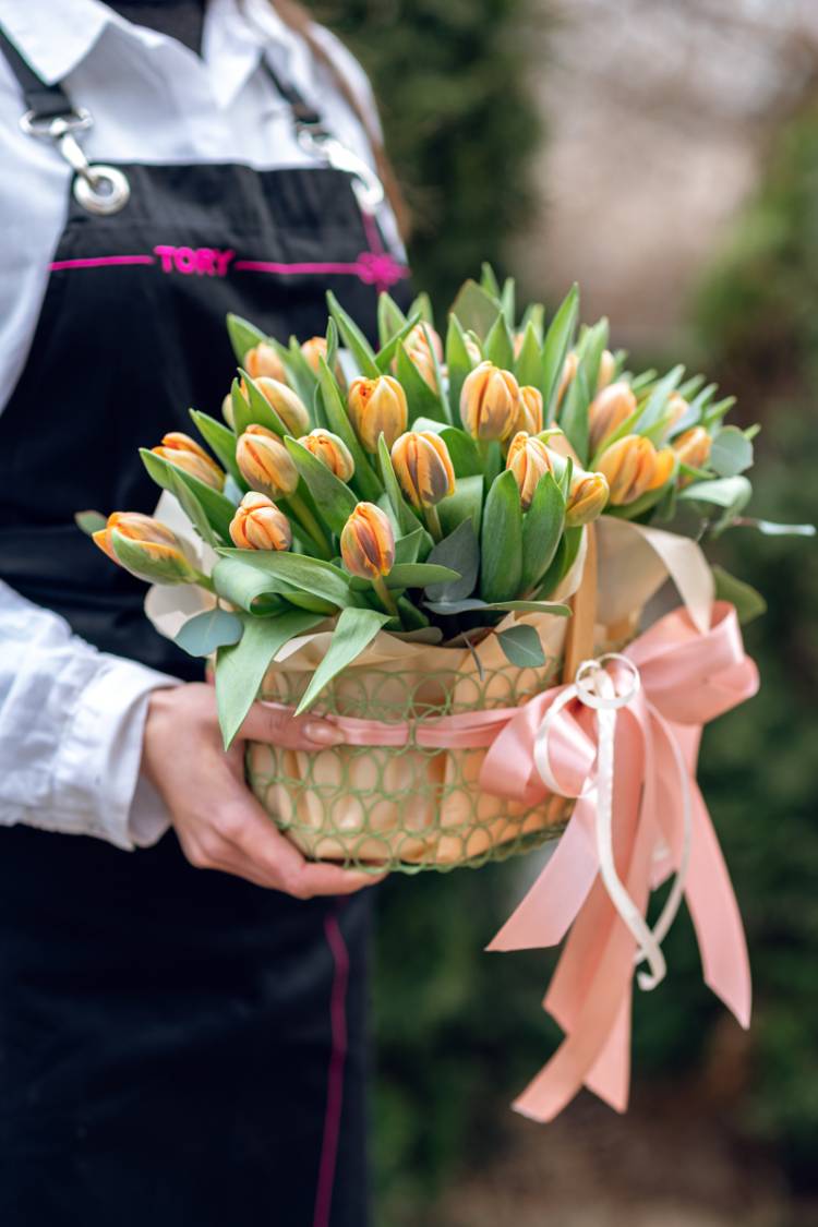 Tulips in the basket 